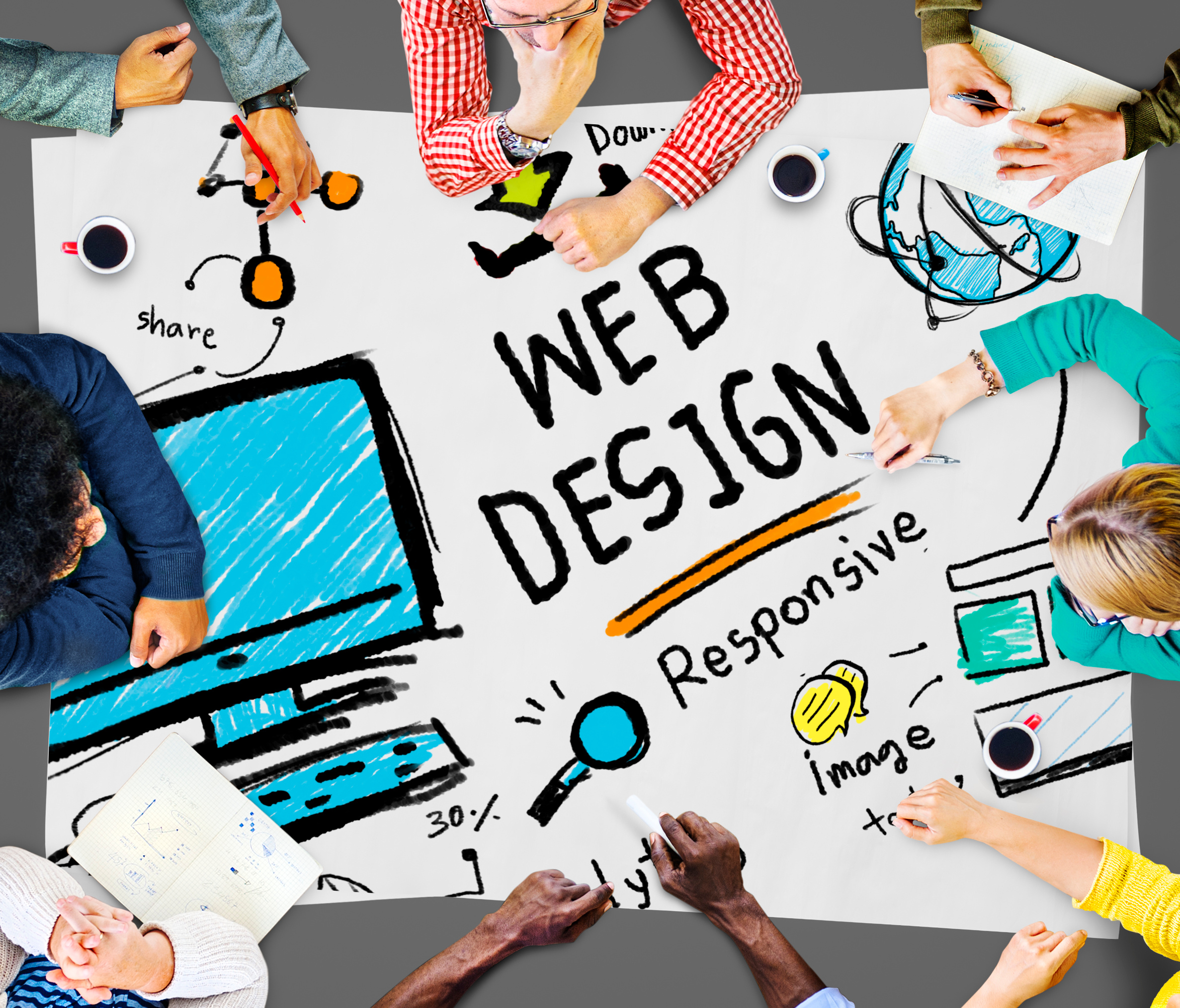Web Design Web Development Responsive Branding Concept